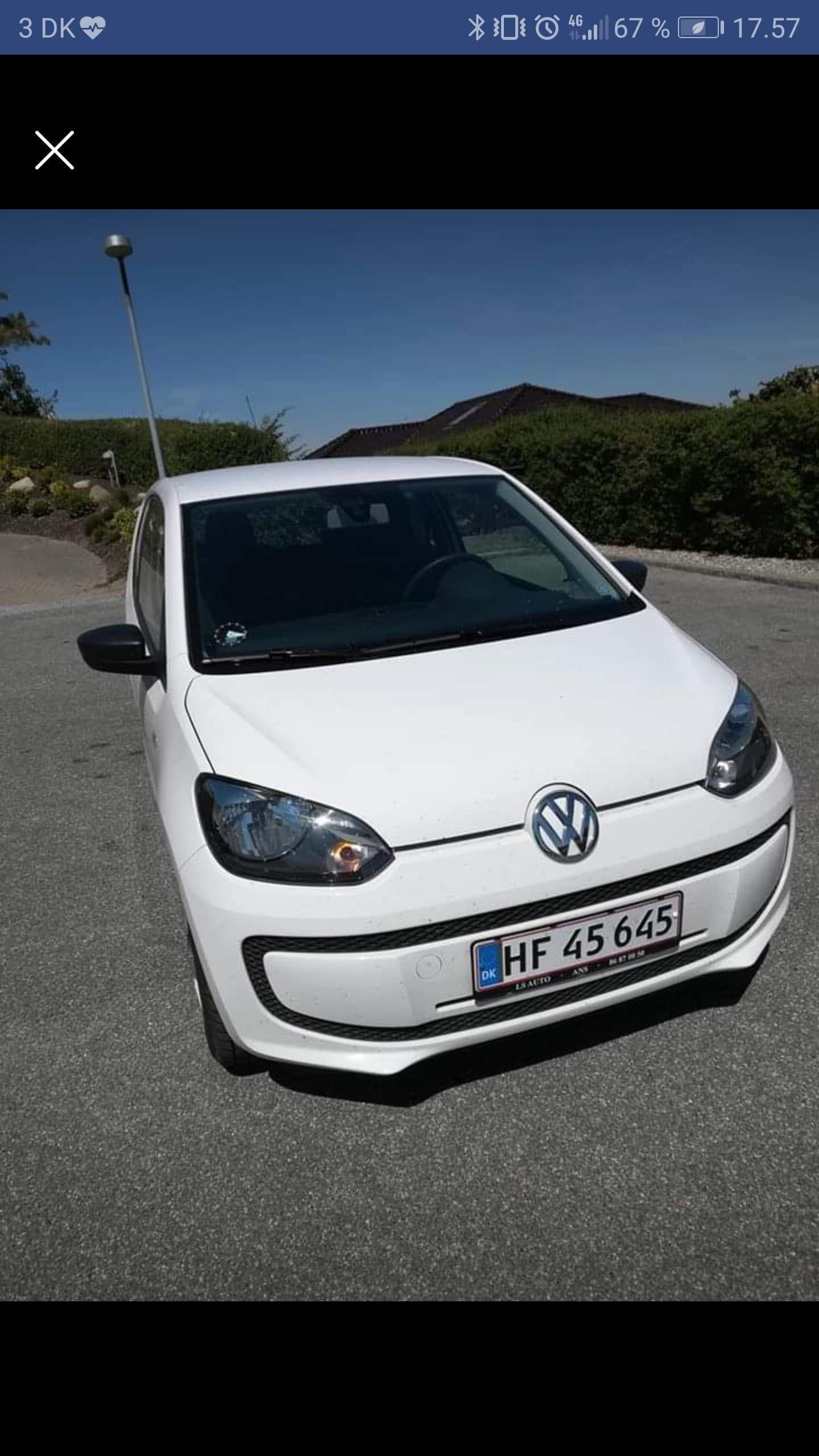Hvid VW UP! fra 2012