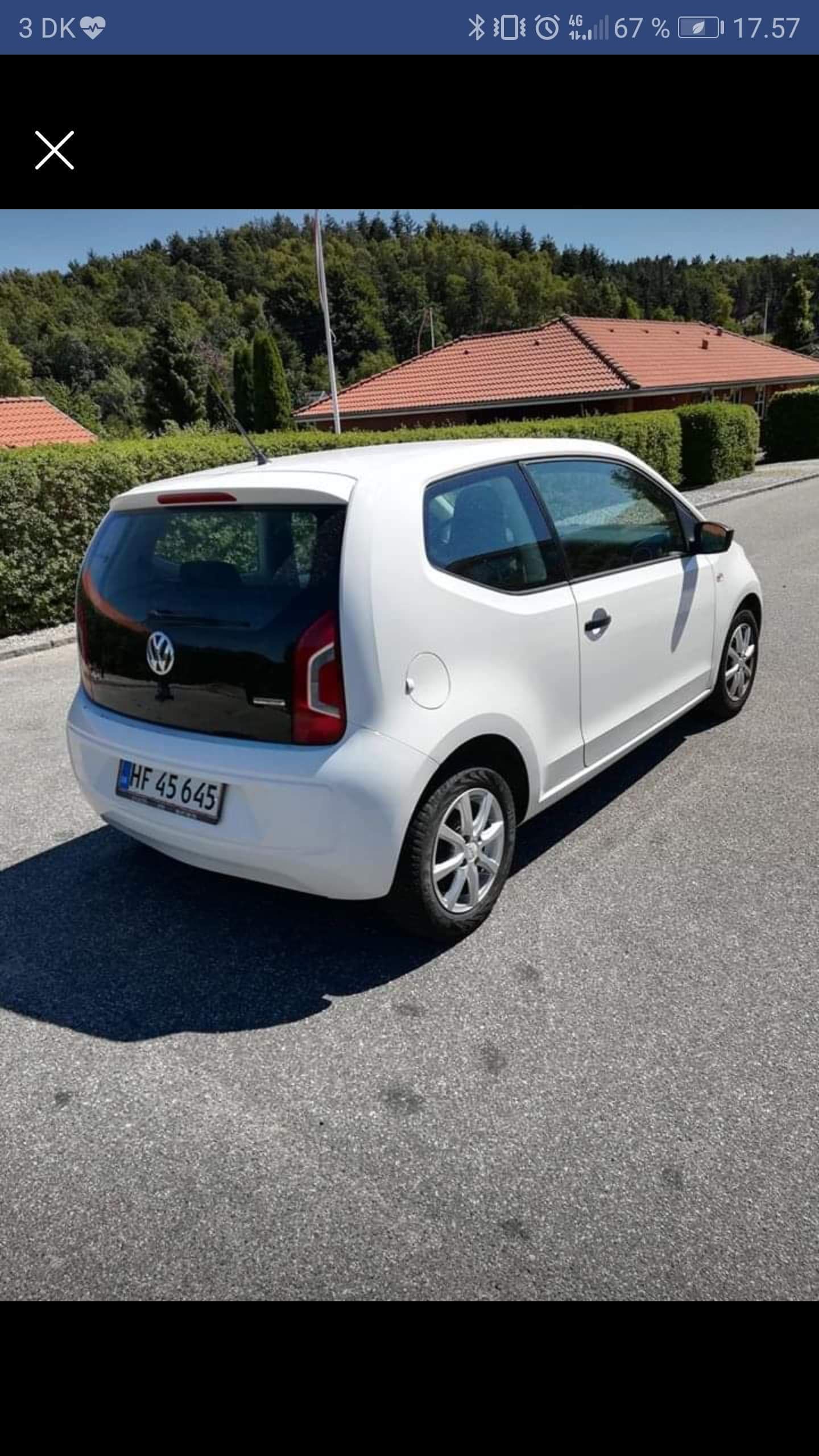 Hvid VW UP! fra 2012