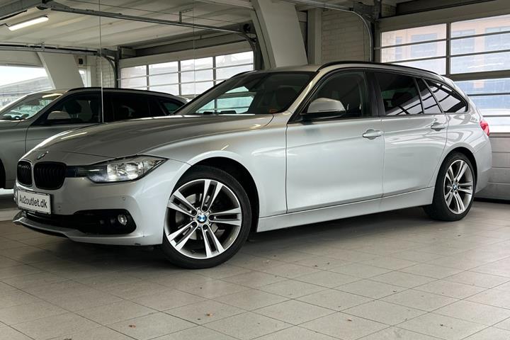 Sølv BMW 318d fra 2017