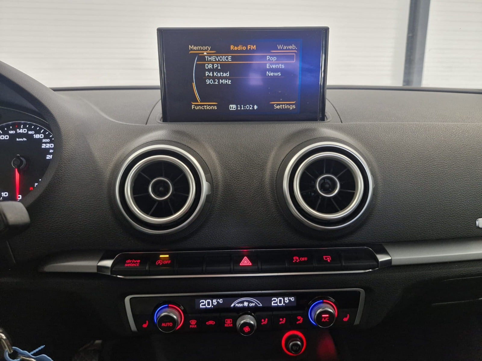Sort Audi A3 fra 2016