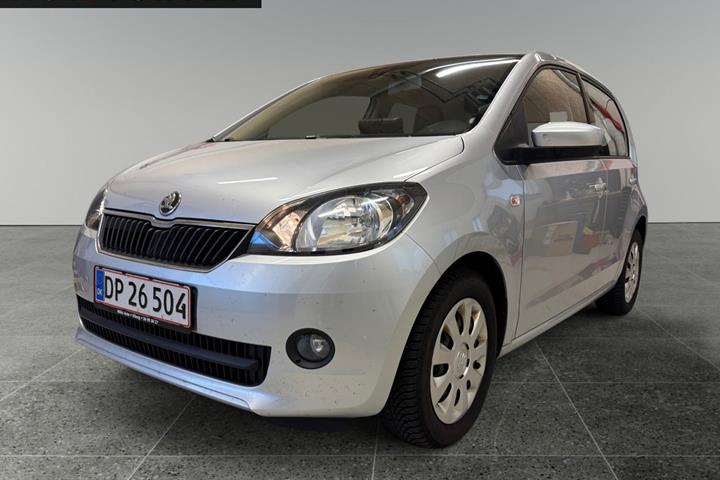 Sølv Skoda Citigo fra 2013 set udefra