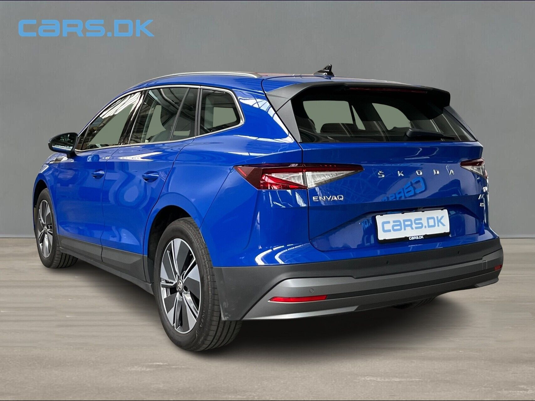 Blå Skoda Enyaq fra 2023