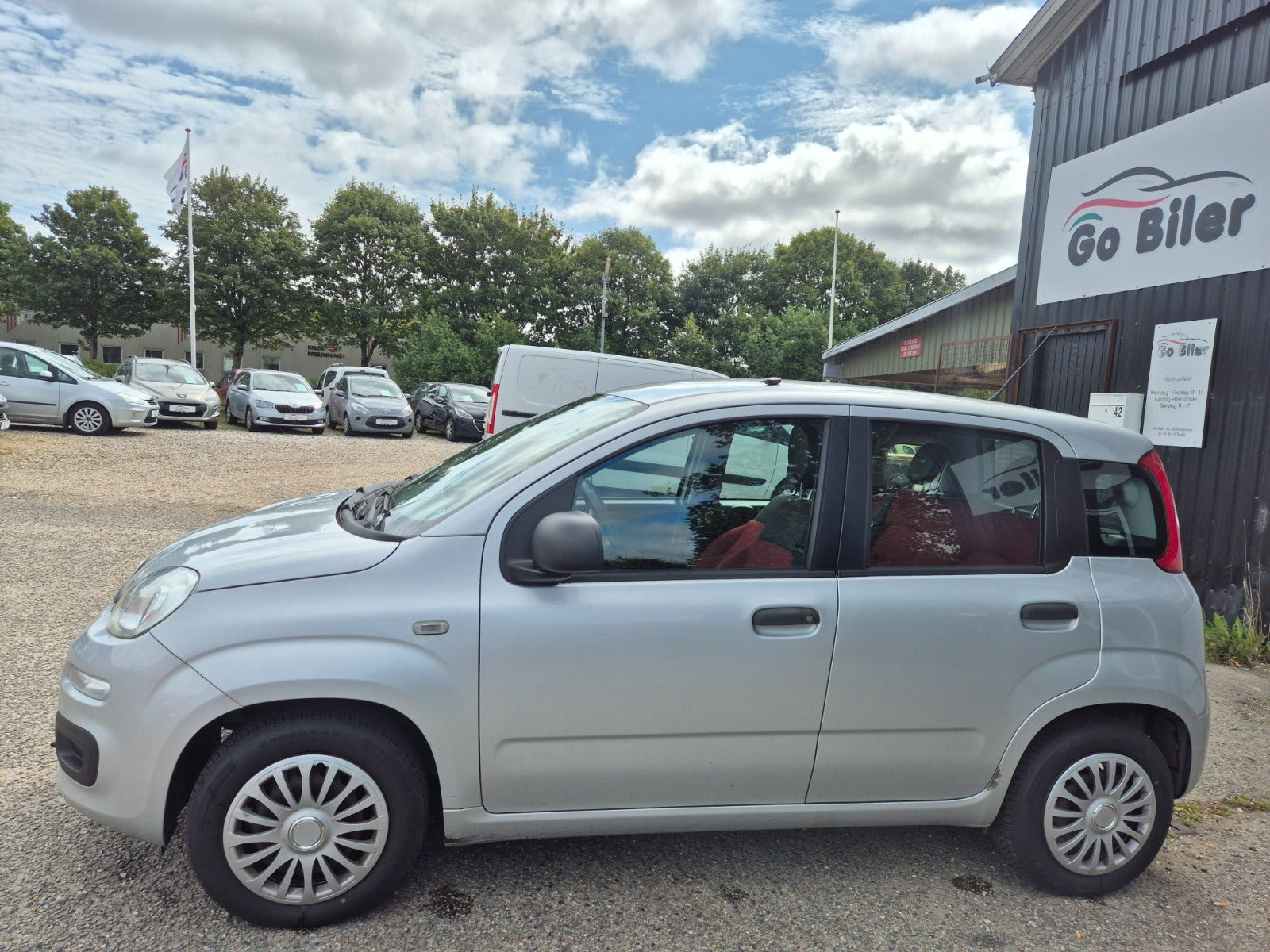 Grøn Fiat Panda fra 2012