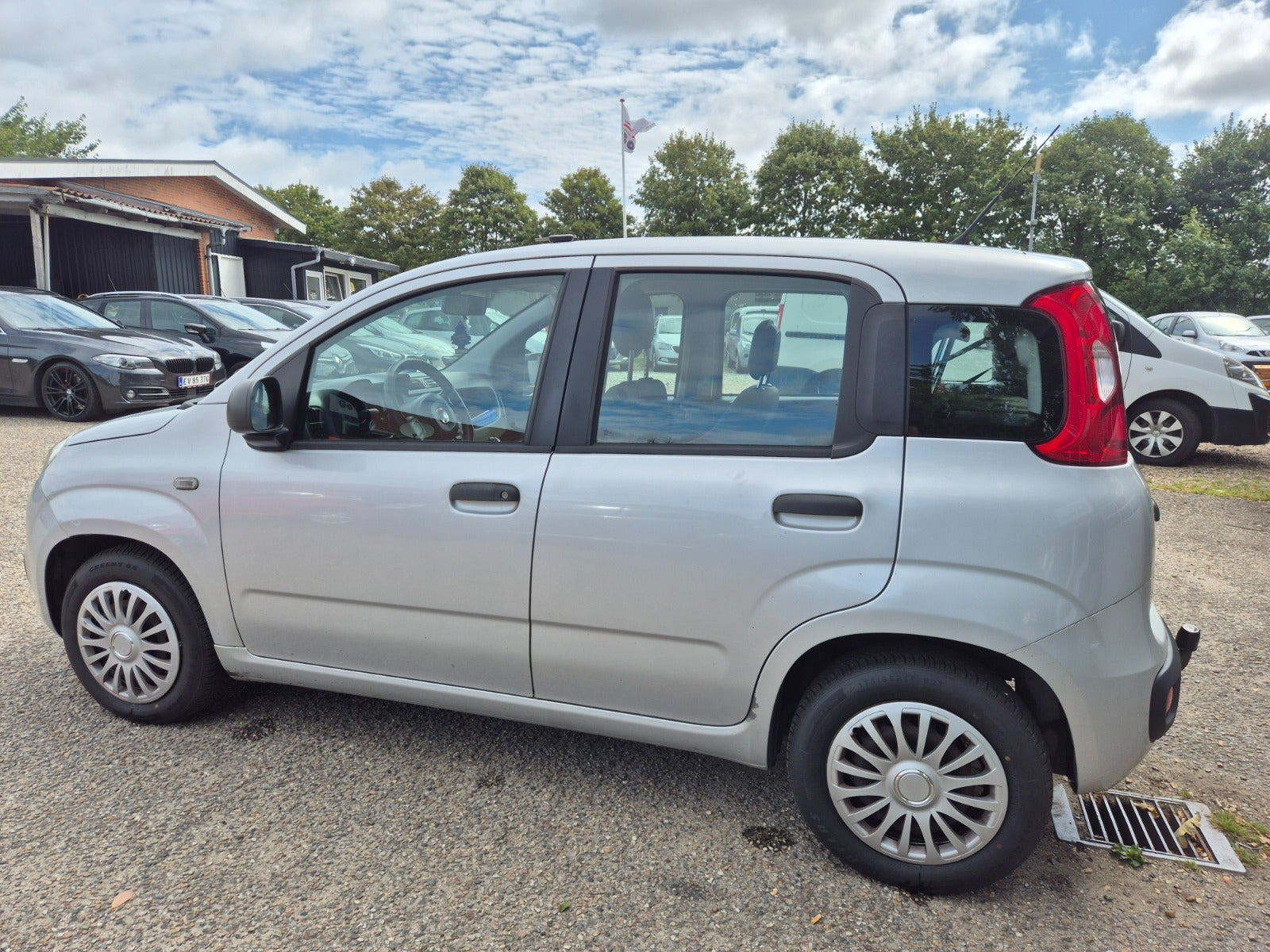 Grøn Fiat Panda fra 2012