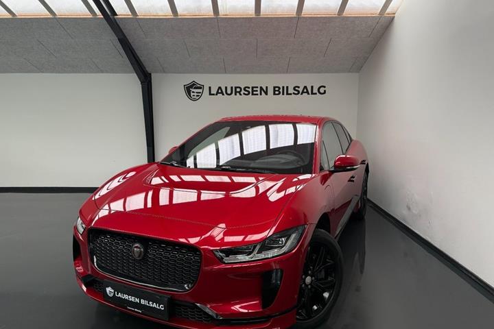 Rød Jaguar I-Pace fra 2019