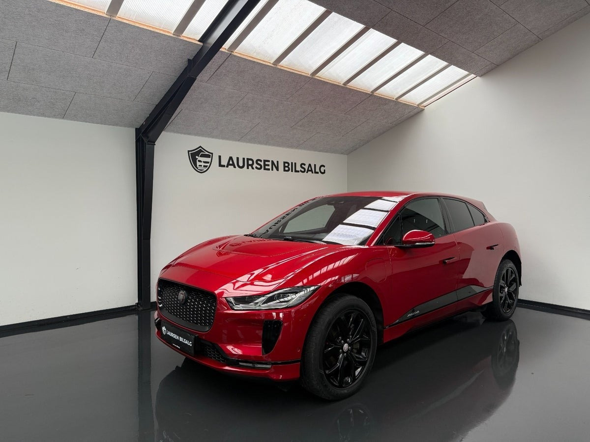 Rød Jaguar I-Pace fra 2019