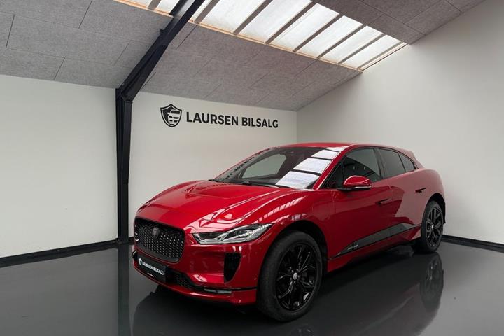Rød Jaguar I-Pace fra 2019