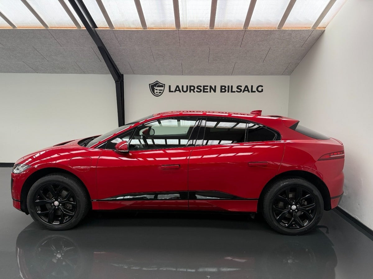 Rød Jaguar I-Pace fra 2019