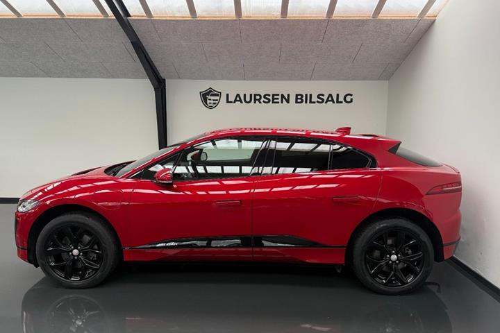 Rød Jaguar I-Pace fra 2019