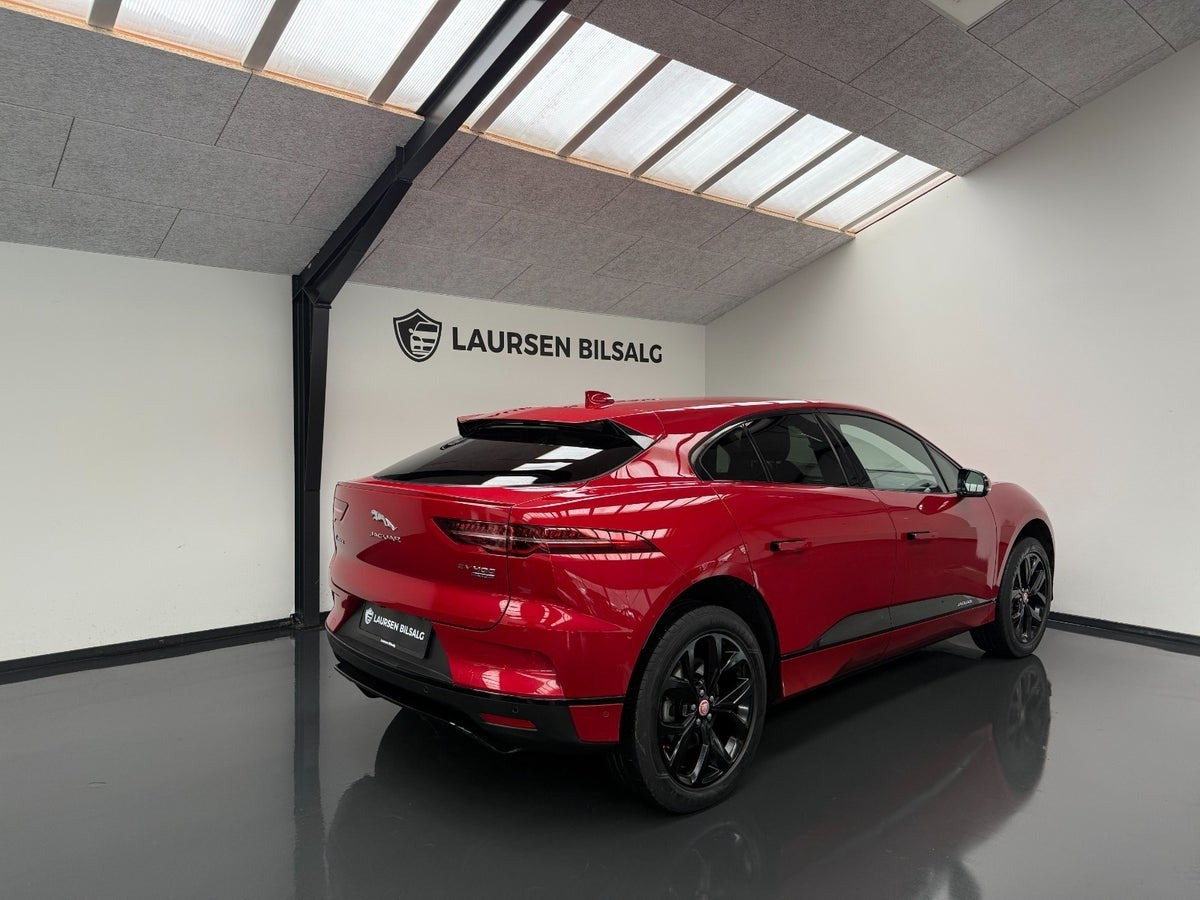 Rød Jaguar I-Pace fra 2019