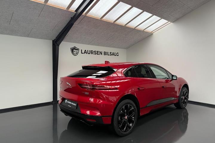 Rød Jaguar I-Pace fra 2019