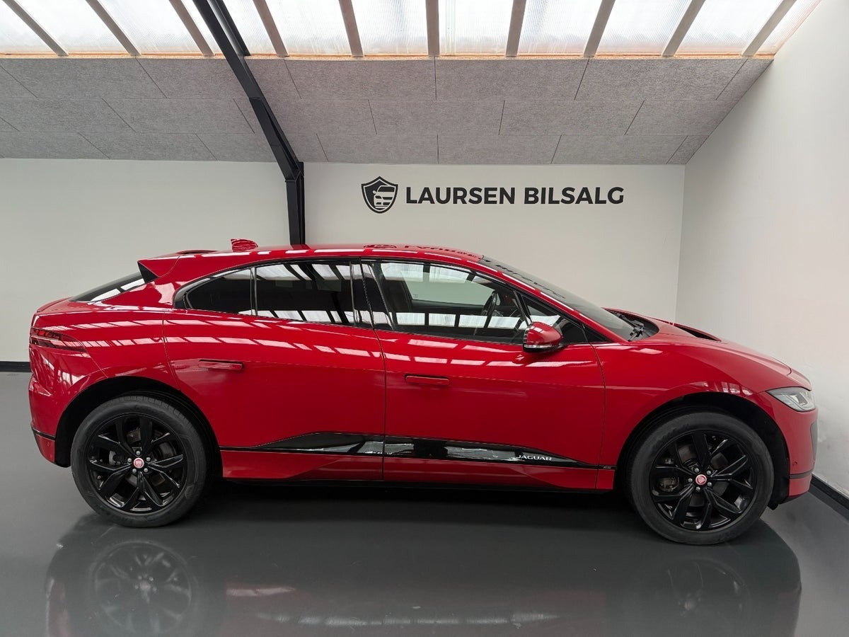 Rød Jaguar I-Pace fra 2019