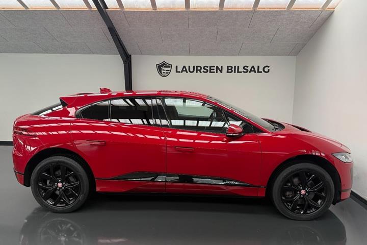 Rød Jaguar I-Pace fra 2019