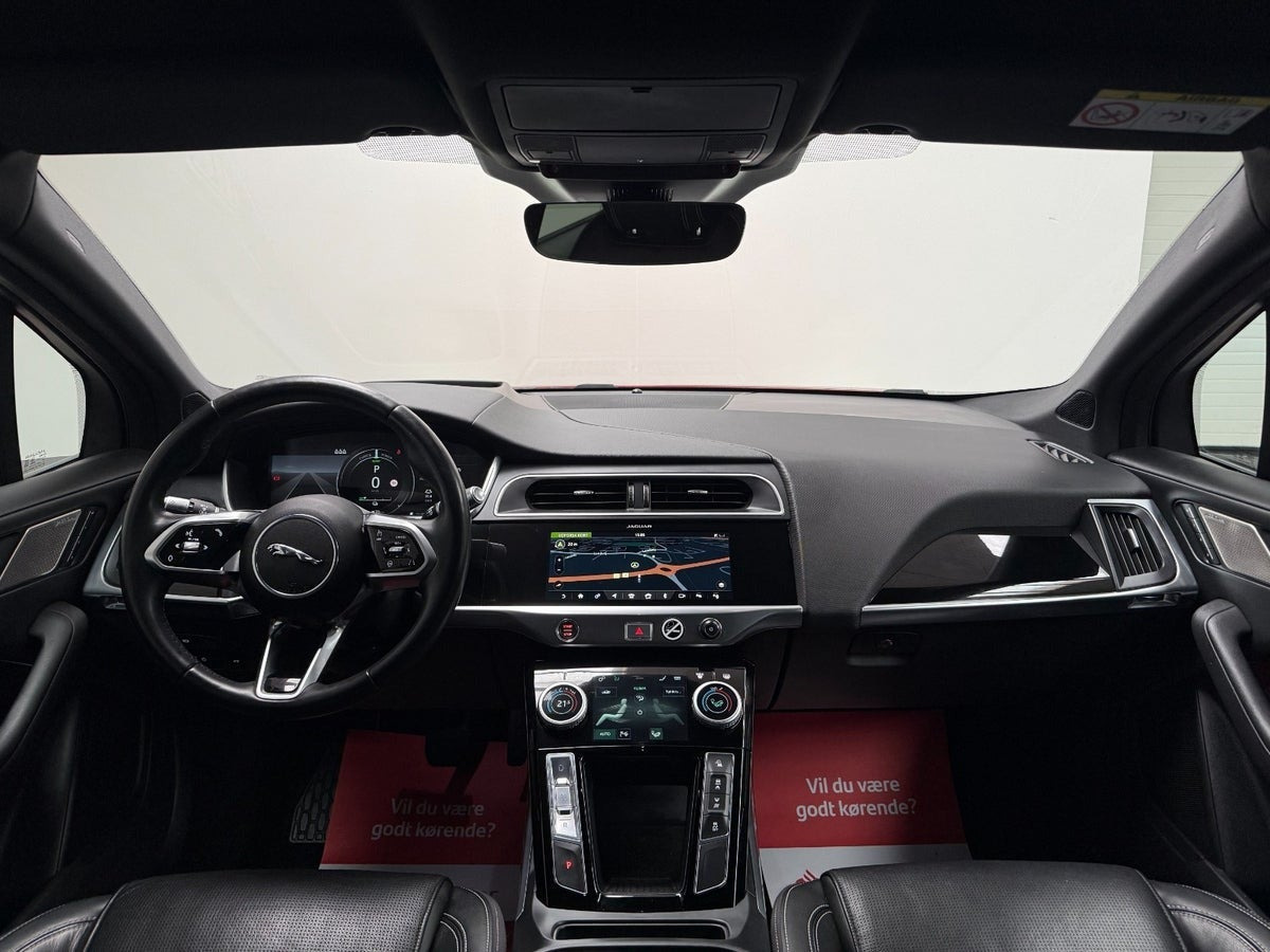Rød Jaguar I-Pace fra 2019