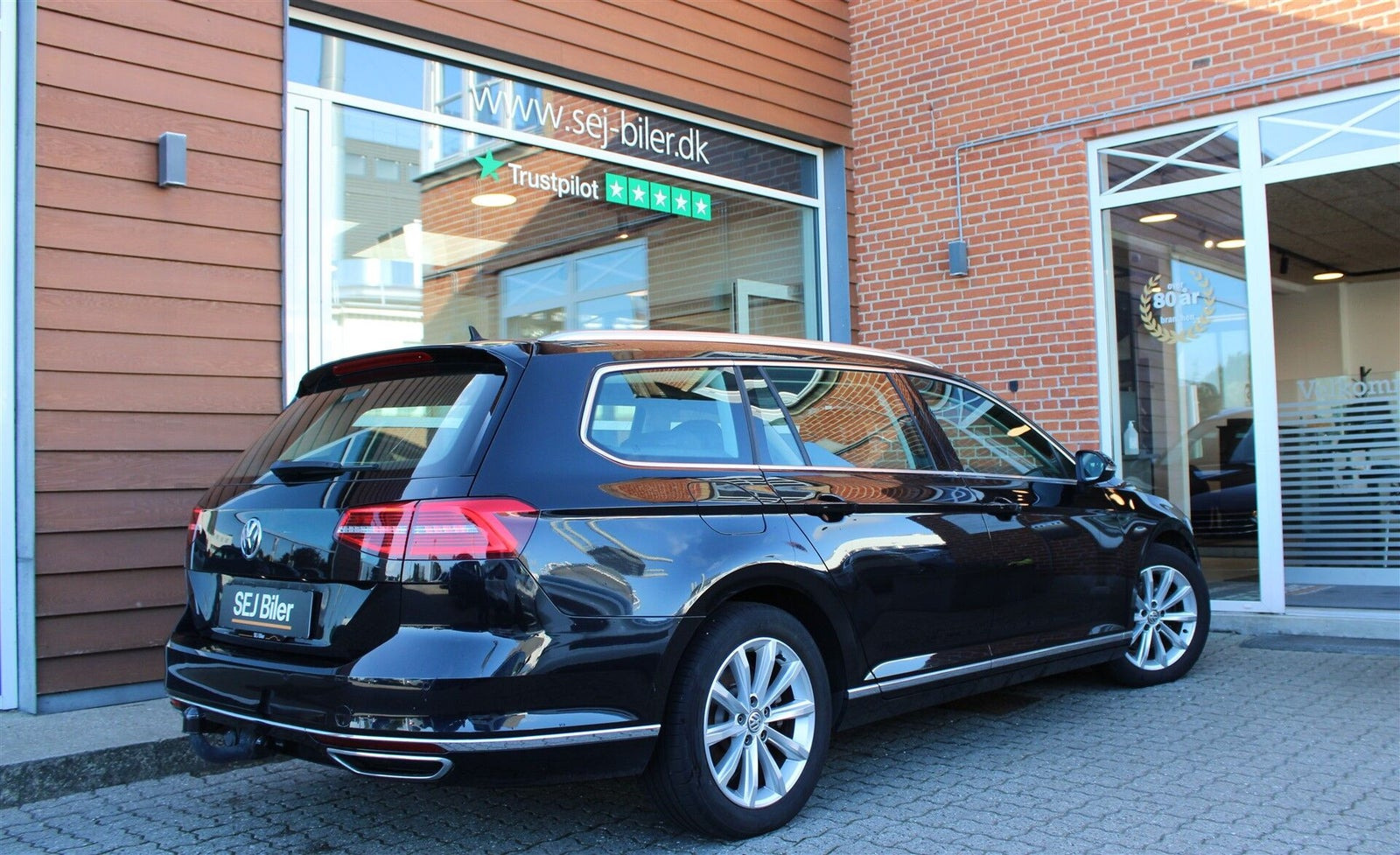Sort VW Passat fra 2018