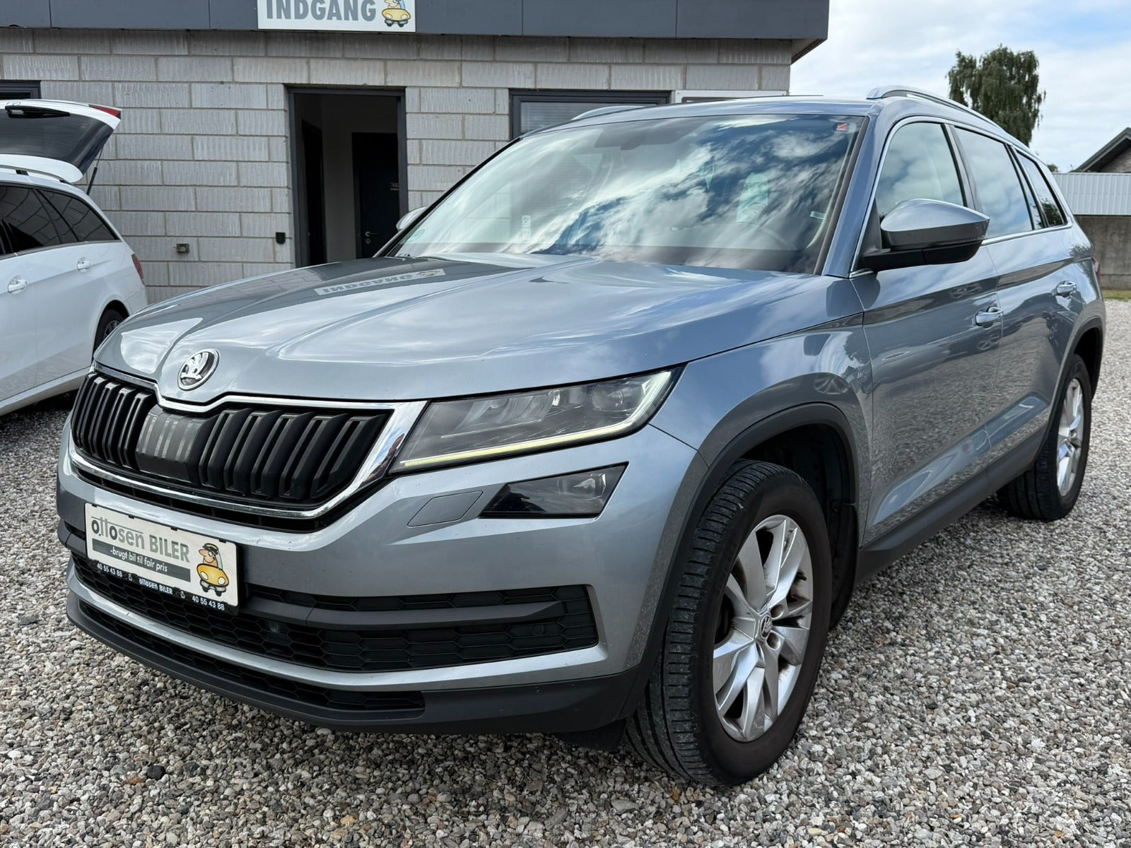 Grå Skoda Kodiaq fra 2017