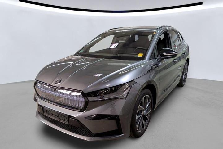 Grå Skoda Enyaq fra 2024