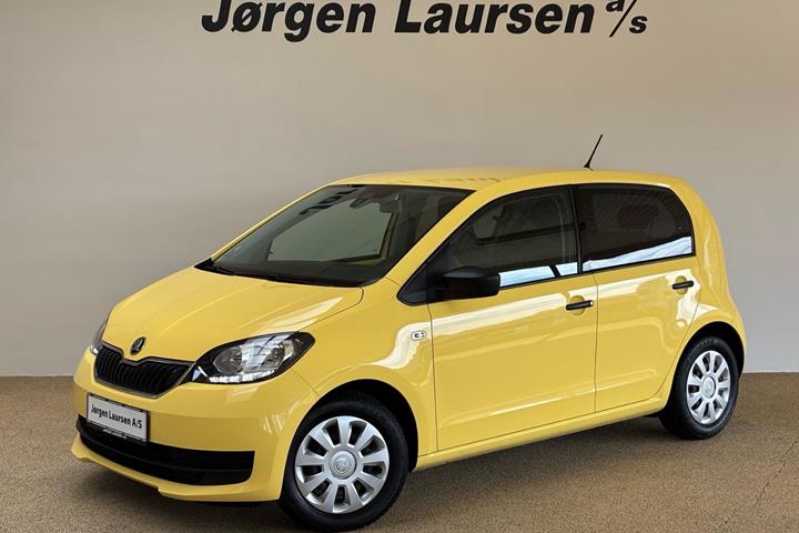 Gul Skoda Citigo fra 2017