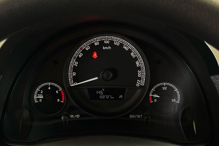 Gul Skoda Citigo fra 2017