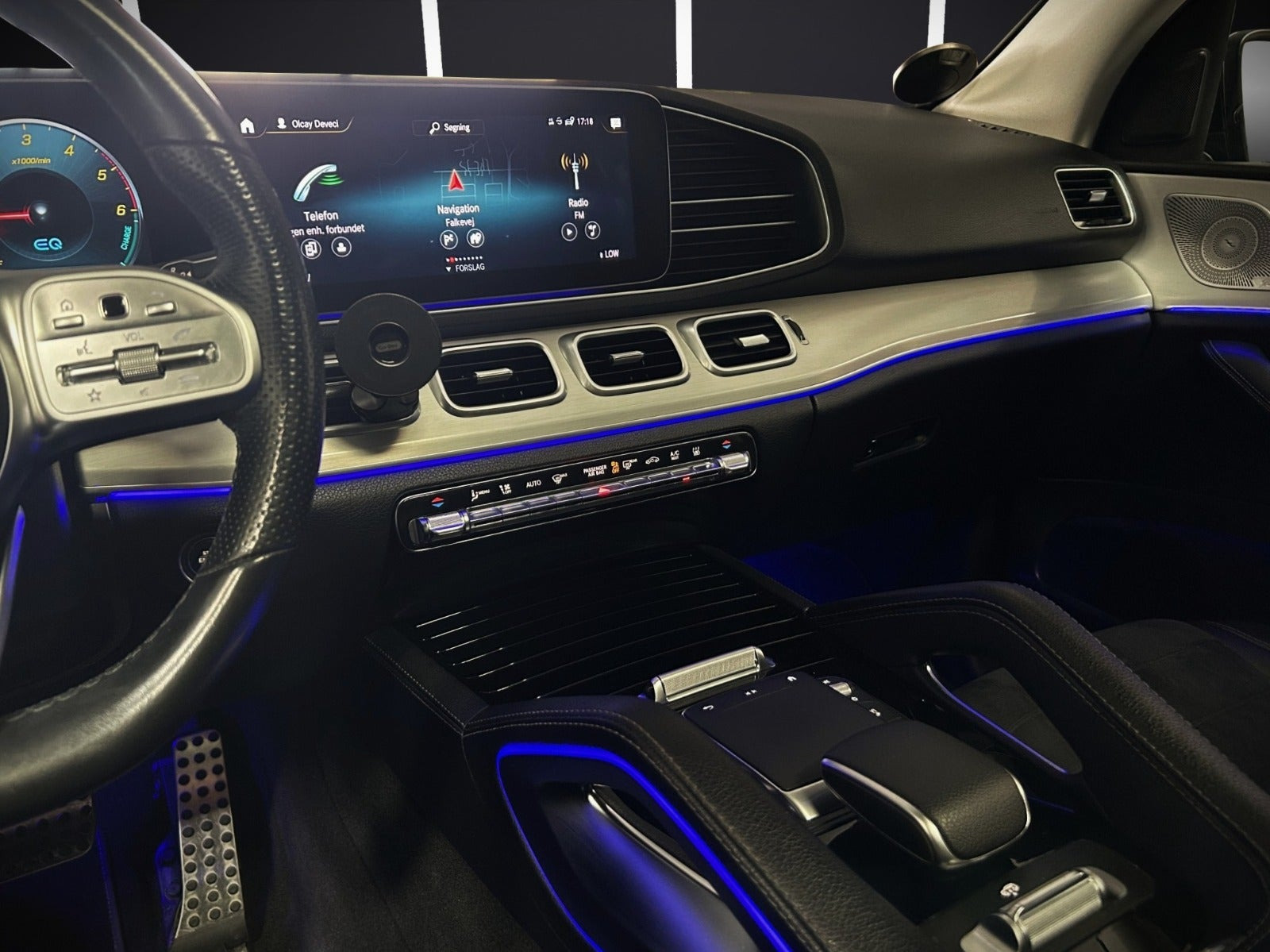 Sort Mercedes GLE350 de fra 2020