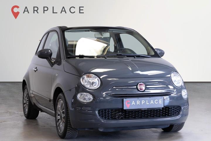 Grå Fiat 500C fra 2018