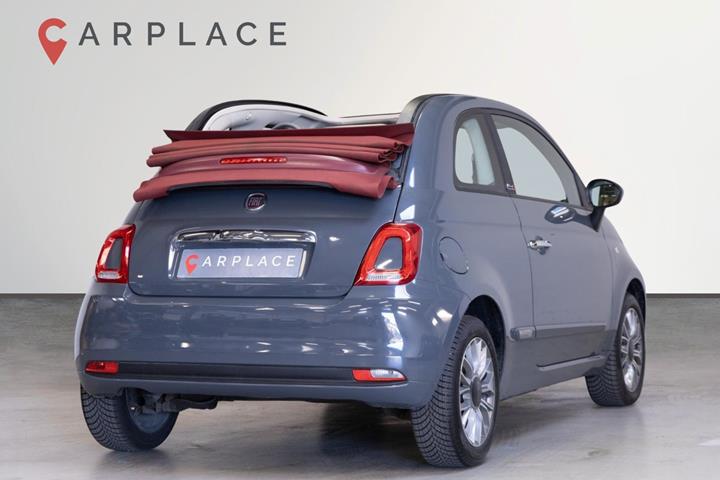 Grå Fiat 500C fra 2018