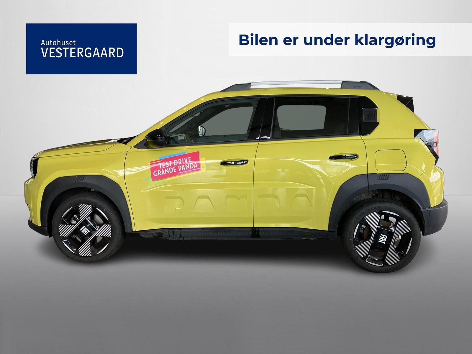Gul Fiat Grande Panda fra 2025