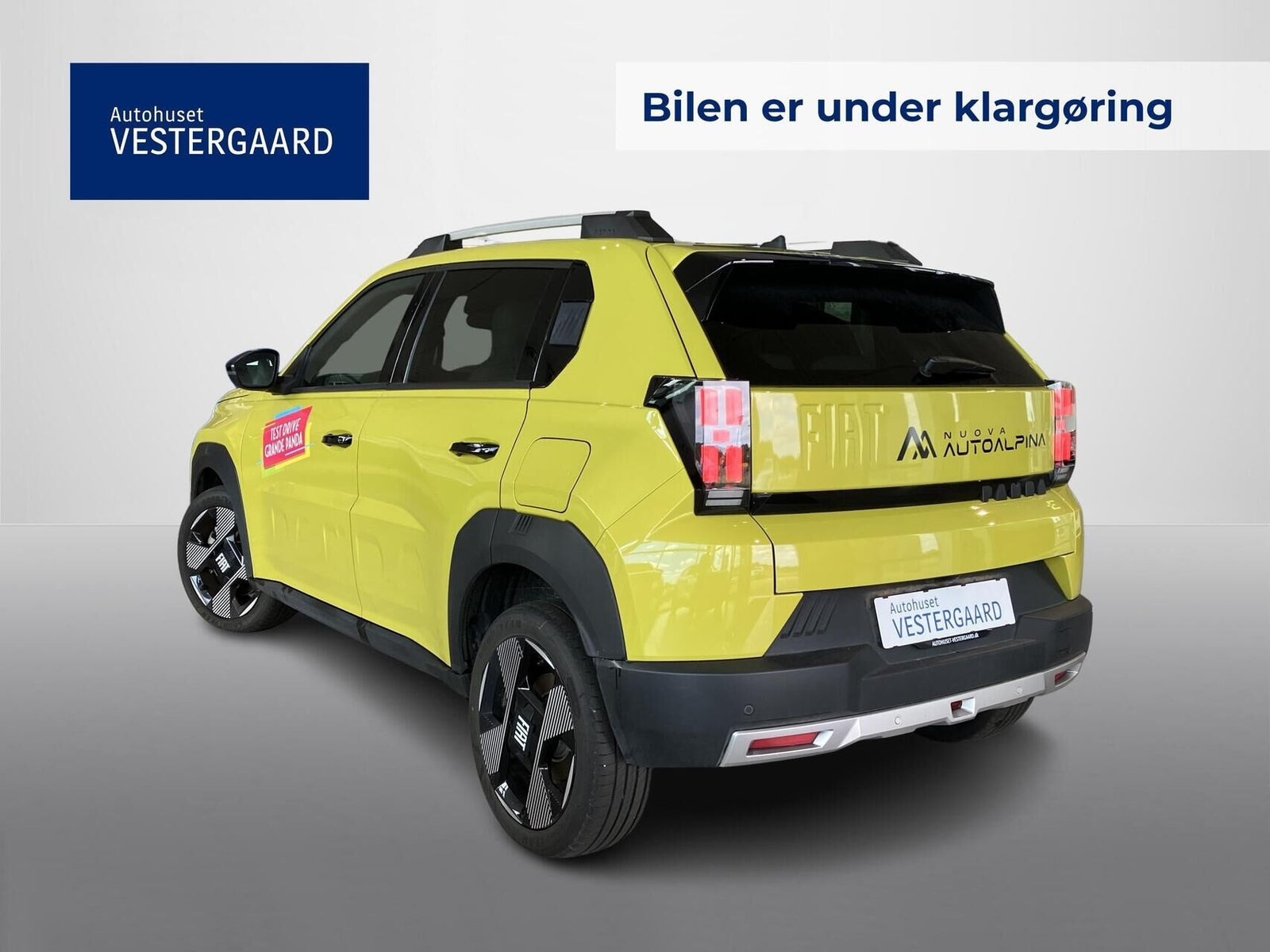 Gul Fiat Grande Panda fra 2025