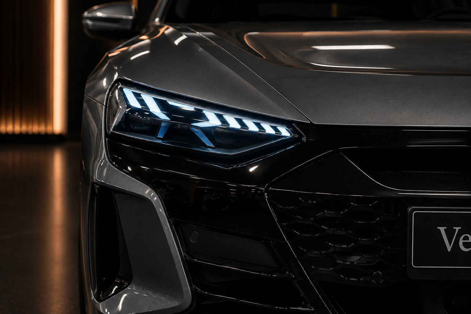 Grå Audi e-tron GT fra 2022