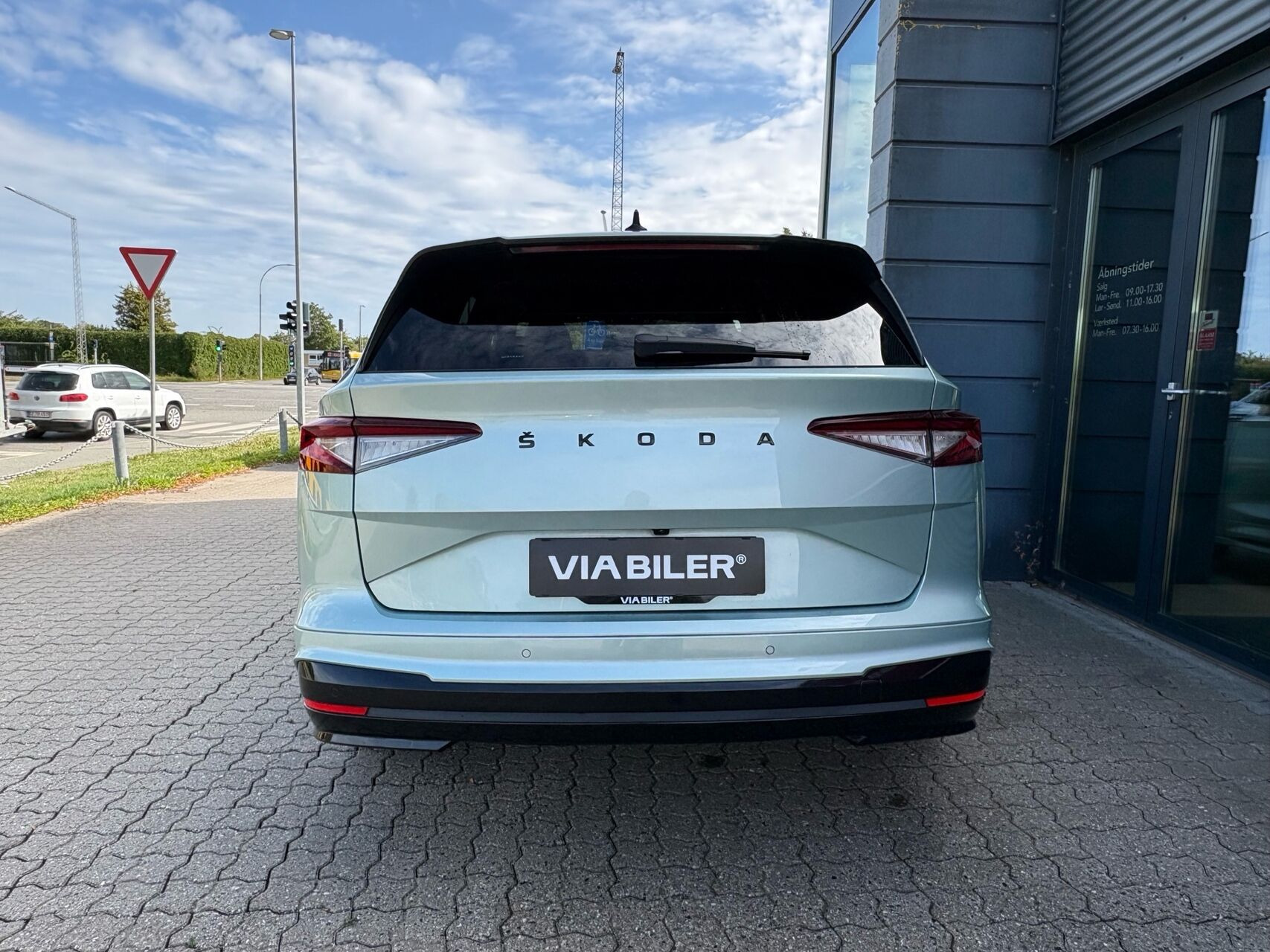 Grøn Skoda Enyaq fra 2021