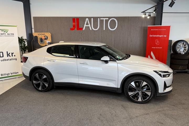 Hvid Polestar 2 fra 2023