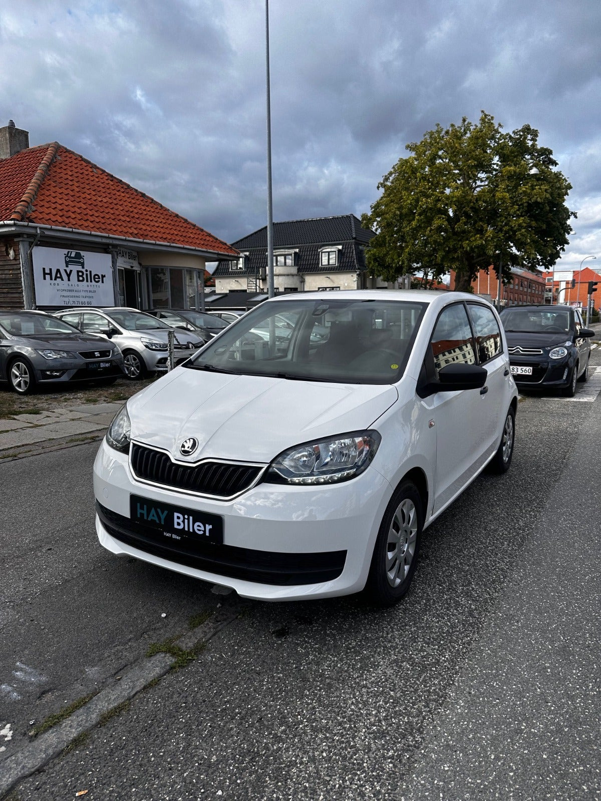 Hvid Skoda Citigo fra 2018