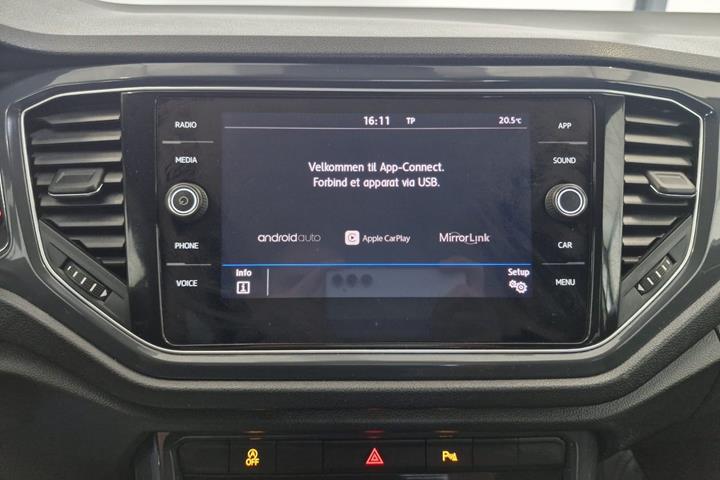 Hvid VW T-Roc fra 2018