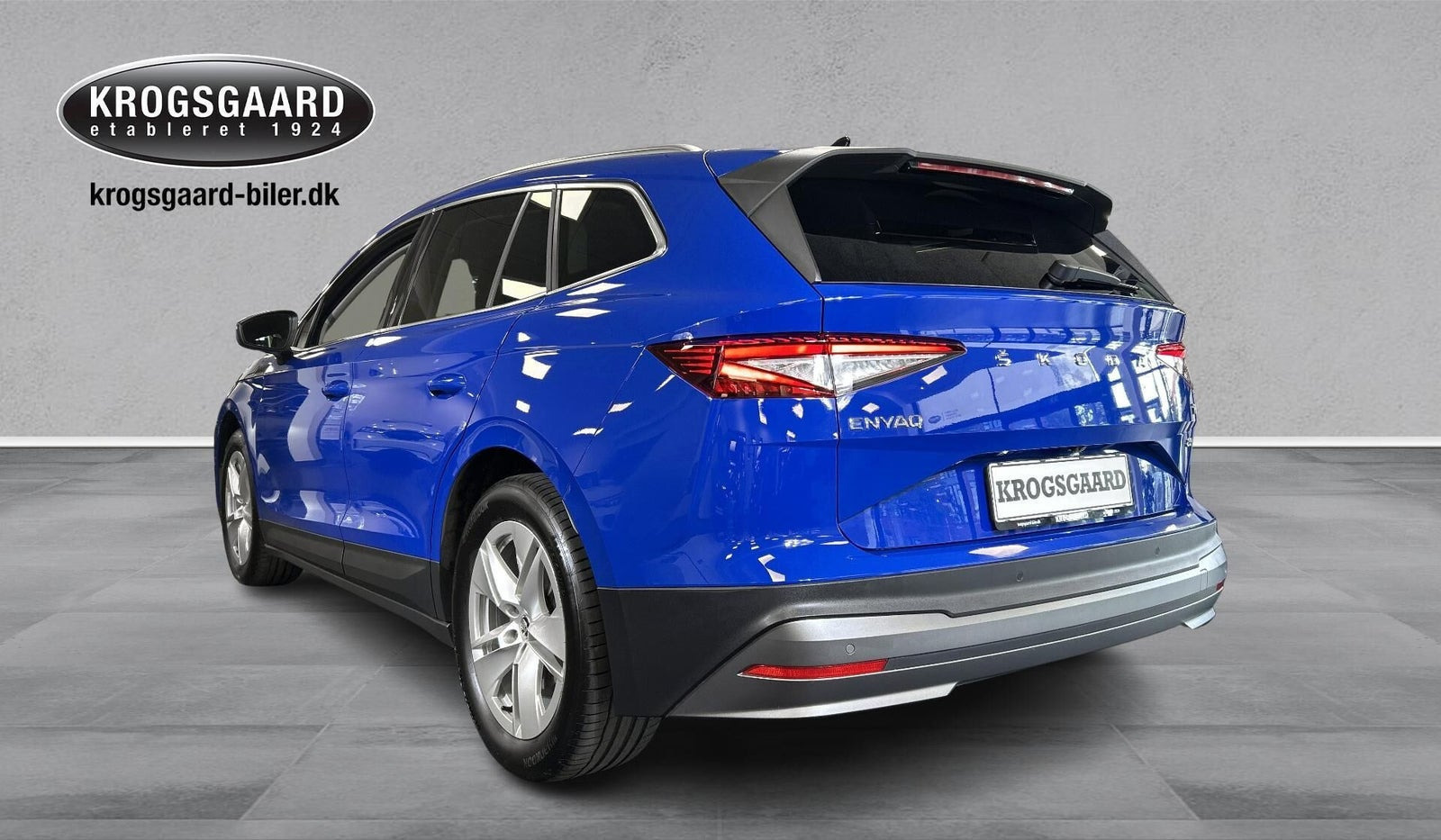 Blå Skoda Enyaq fra 2022