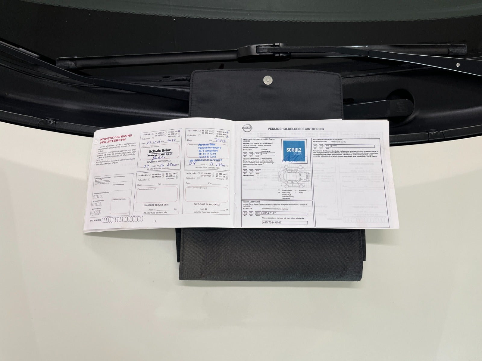 Hvid Nissan Note fra 2014