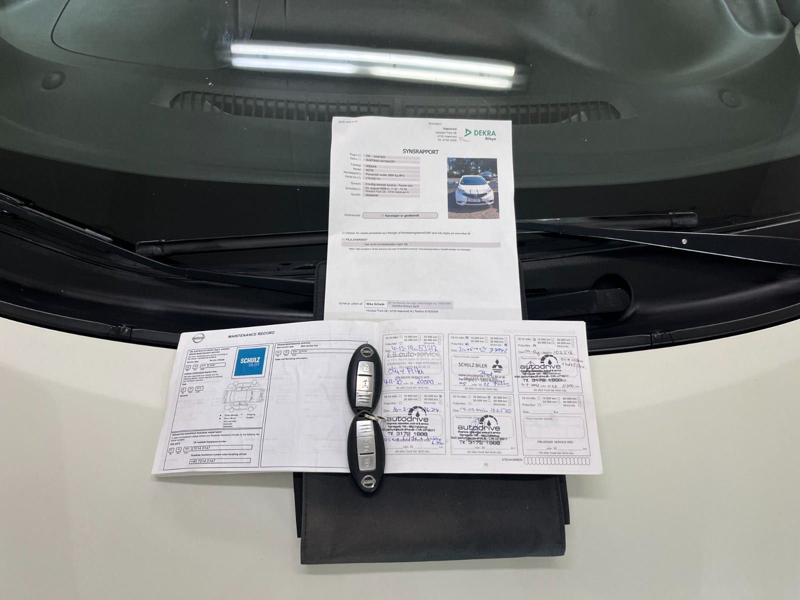 Hvid Nissan Note fra 2014