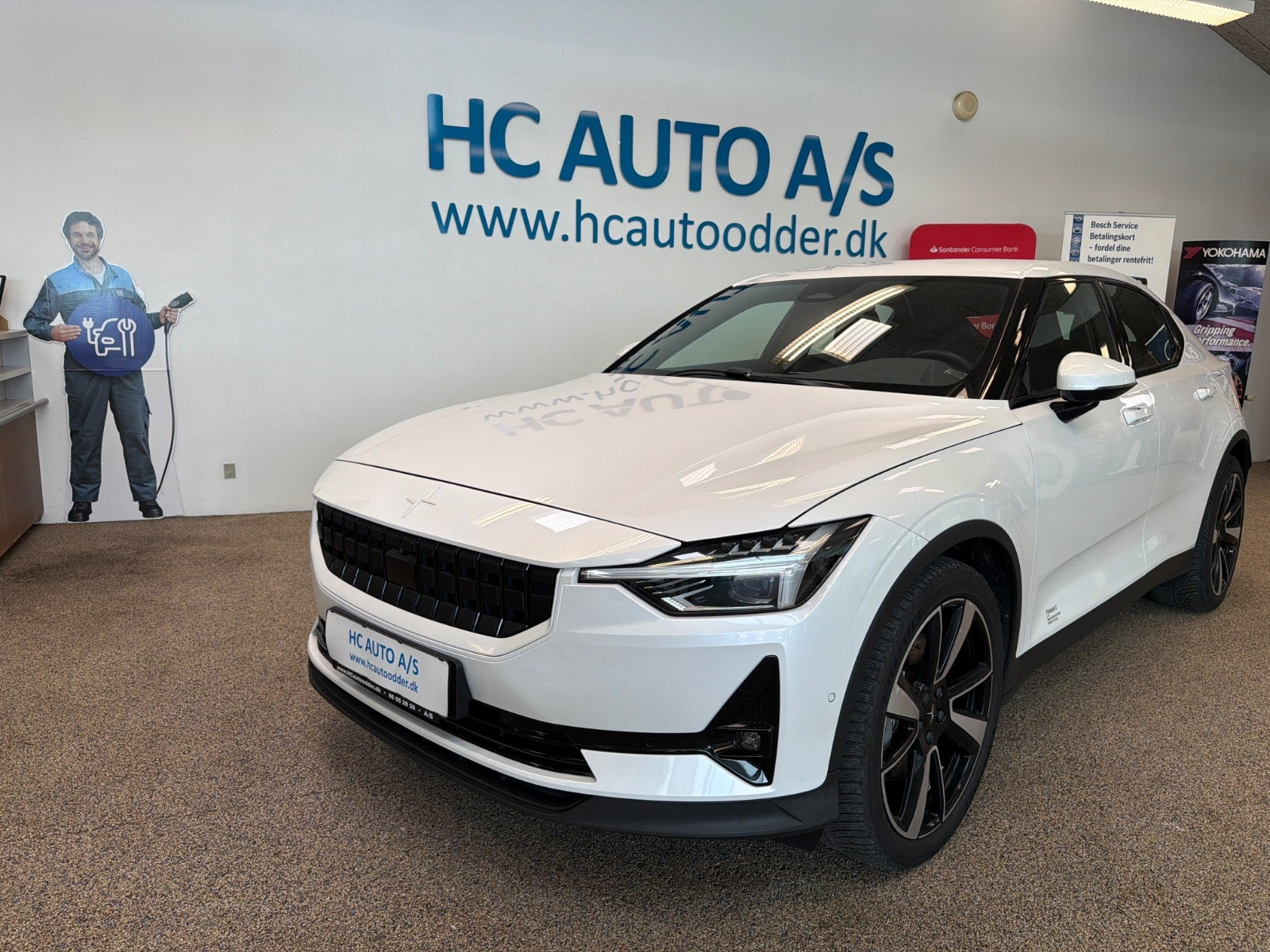 Hvid Polestar 2 fra 2023