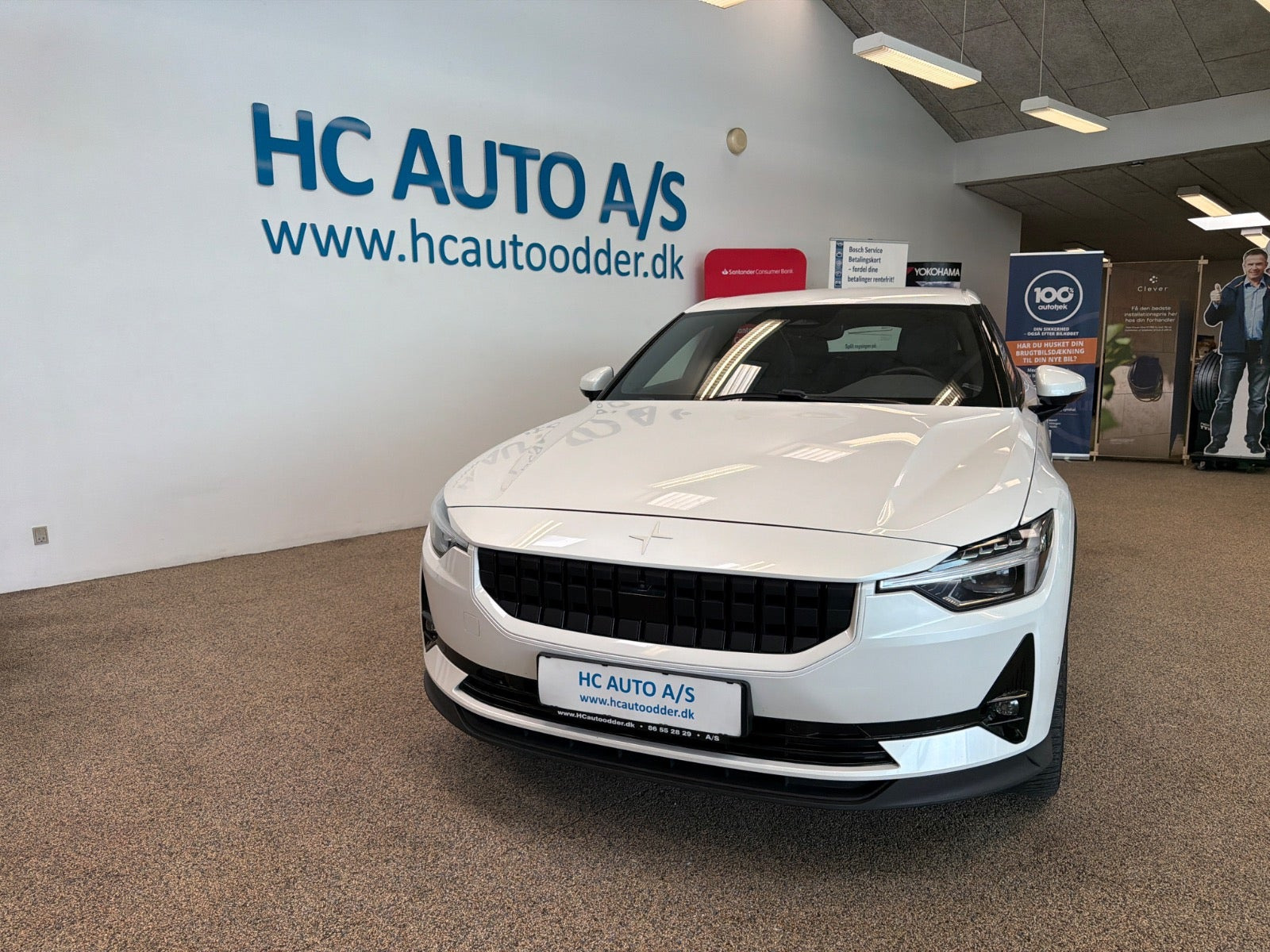 Hvid Polestar 2 fra 2023
