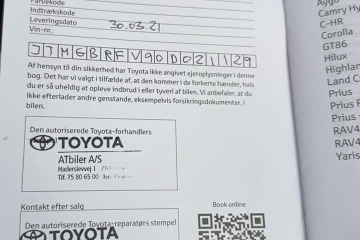 undefined Toyota RAV4 Plug in fra 2021