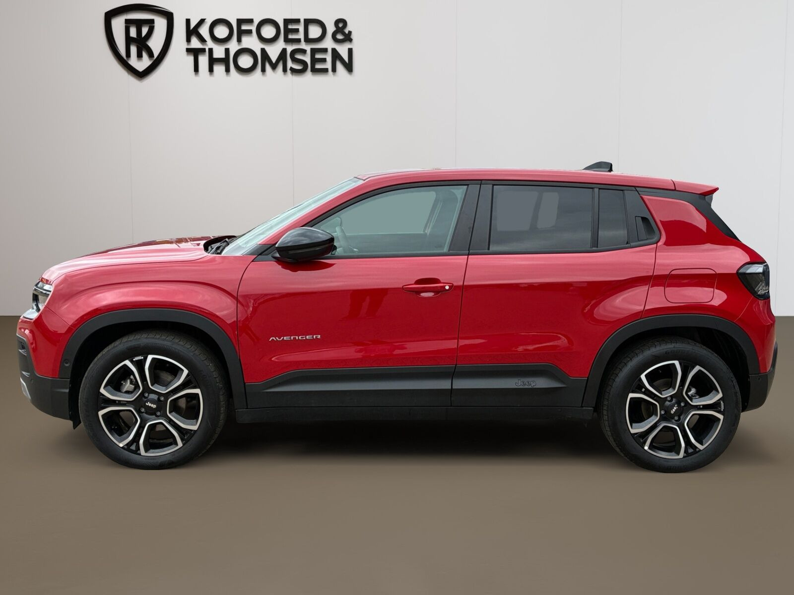 Rød Jeep Avenger fra 2025