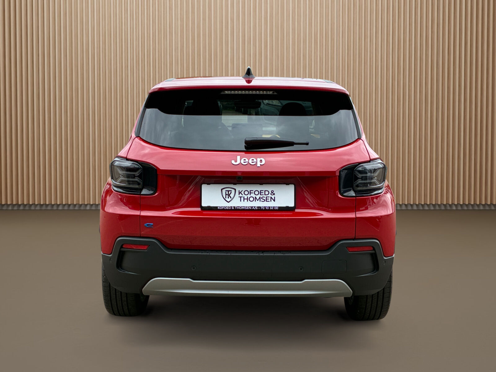 Rød Jeep Avenger fra 2025