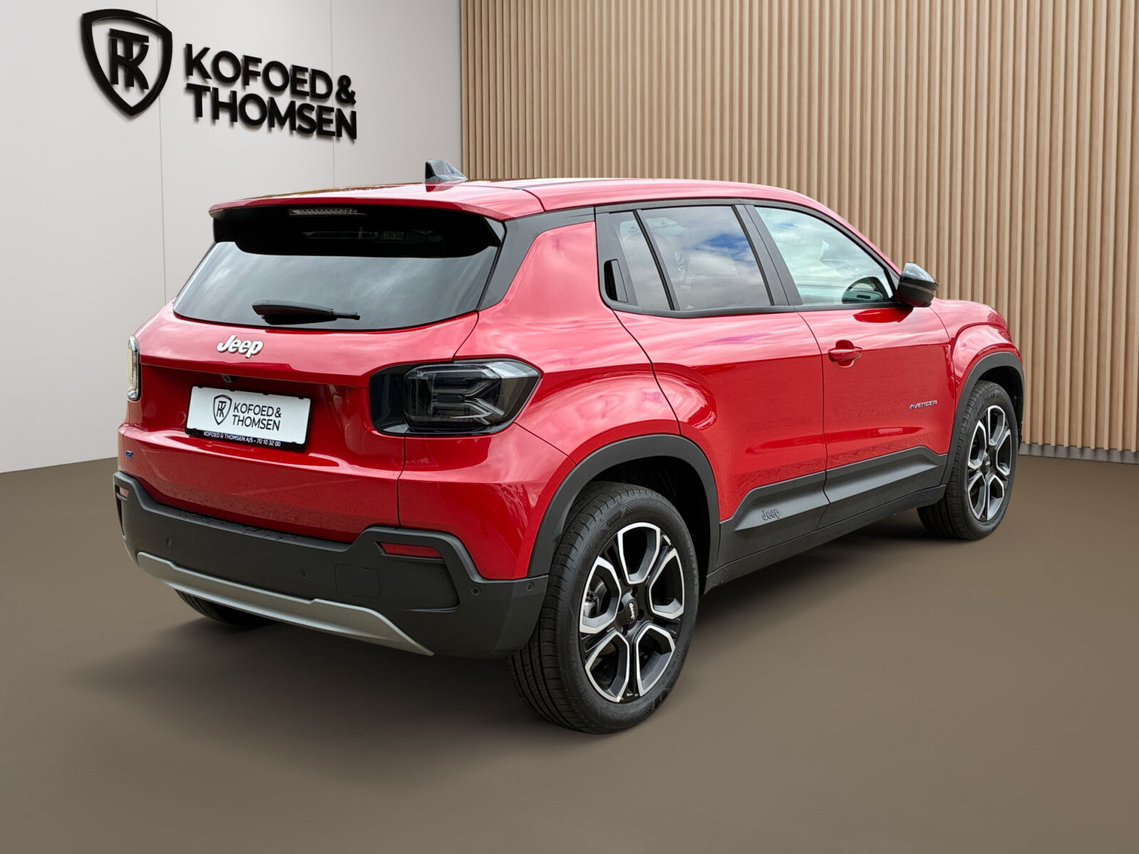 Rød Jeep Avenger fra 2025
