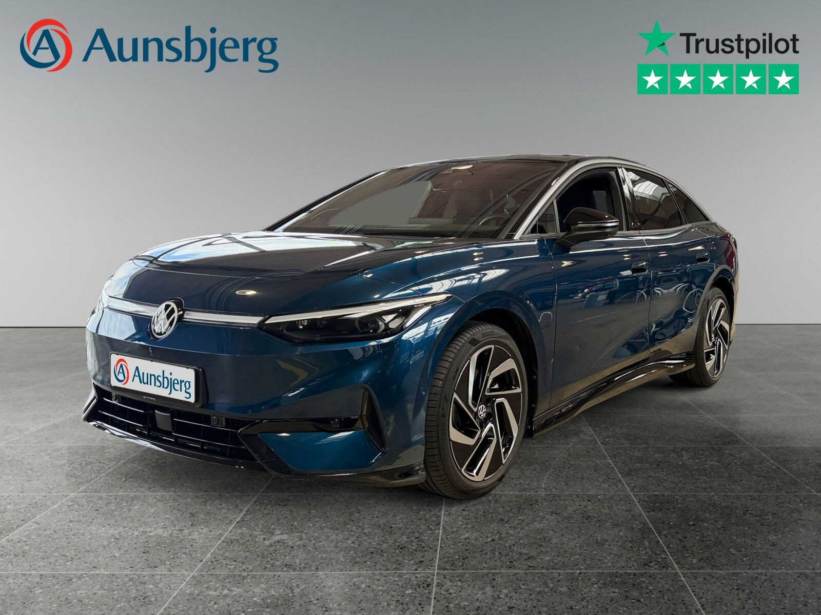Blå VW ID.7 fra 2025