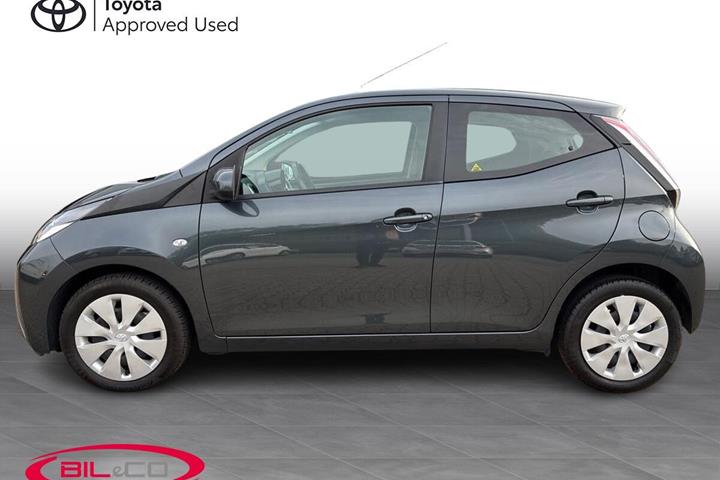 Grå Toyota Aygo fra 2014