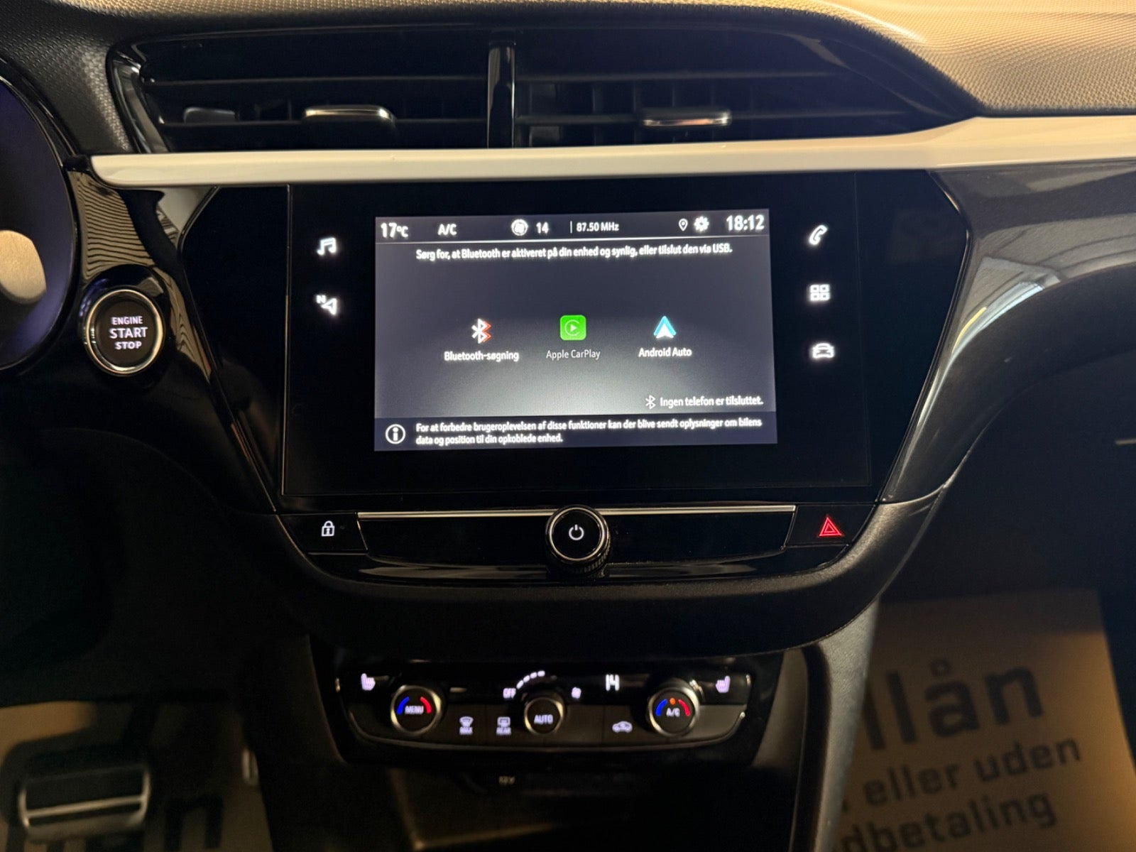 Sort Opel Corsa-e fra 2024