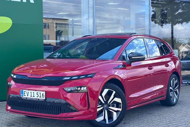 Rød Skoda Enyaq fra 2026