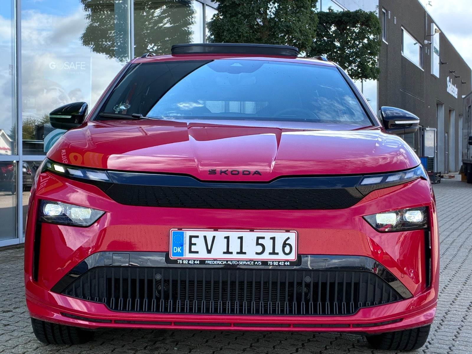 Rød Skoda Enyaq fra 2026
