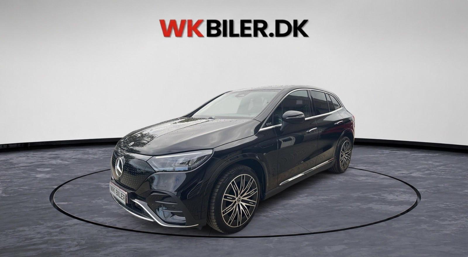 Sort Mercedes EQE350 SUV fra 2025