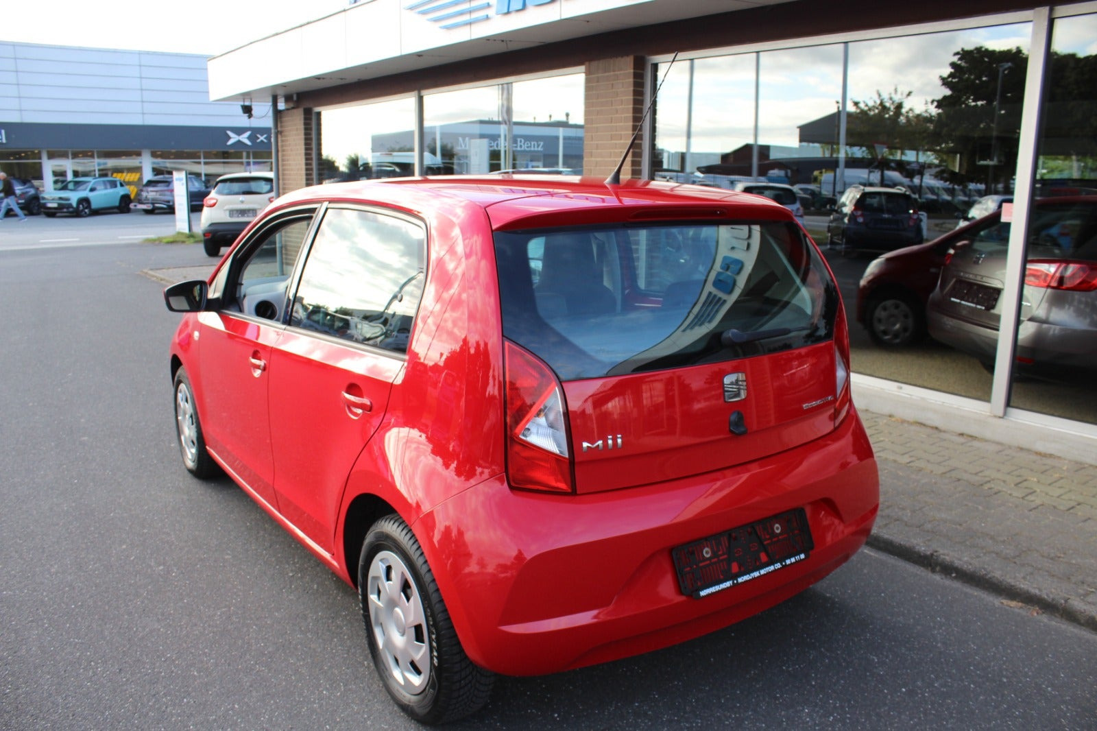 Rød Seat Mii fra 2013