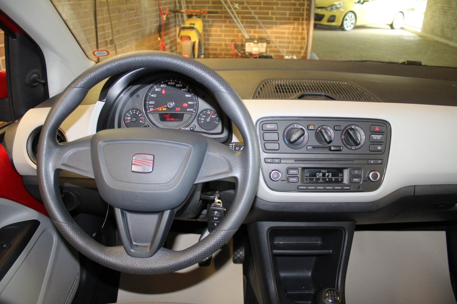 Rød Seat Mii fra 2013